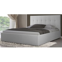 Кровать Craftmebel Эстель 200x160 (с ПМ, вельвет, серый)