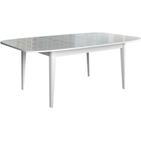 Кухонный стол Васанти плюс Партнер ПС-1 140-180x80 (белый глянец/белый)