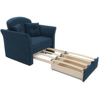 Кресло-кровать Мебель-АРС Малютка №2 (велюр, темно-синий Luna 034)