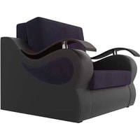 Кресло-кровать Mebelico Меркурий 105487 60 см (фиолетовый/черный)