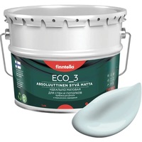 Краска Finntella Eco 3 Wash and Clean Kylma F-08-1-9-LG248 9 л (холодный голубой)