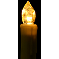 Новогодняя свеча Vegas Елочные свечи на клипсах с пультом (белый теплный) 10 шт