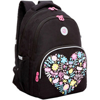 Школьный рюкзак Grizzly RG-360-2 (черный)