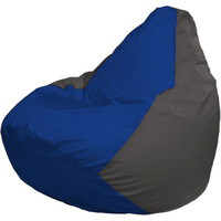 Кресло-мешок Flagman Груша Макси Г2.1-118 (серый темный/синий)