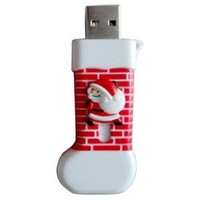 USB Flash Apexto новогодний носок слайдер 16GB [AP-SOC-16GB]