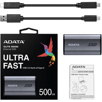 Внешний накопитель ADATA Elite SE880 500GB AELI-SE880-500GCGY