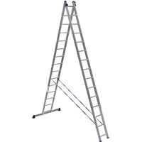 Лестница-стремянка Алюмет двухсекционная универсальная 6215 2x15