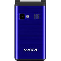 Кнопочный телефон Maxvi E9 (синий)