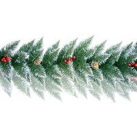 Рождественская ветка Holiday Trees Гирлянда Снежная Рубин 3 м