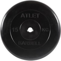 Диск MB Barbell Атлет 26 мм (1x15 кг)