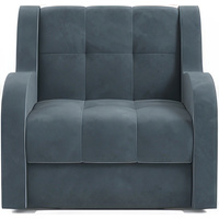 Кресло-кровать Мебель-АРС Аккордеон Барон (велюр, серо-синий HB-178 26)