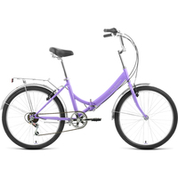 Велосипед Forward Valencia 24 2.0 2022 (фиолетовый/зеленый)