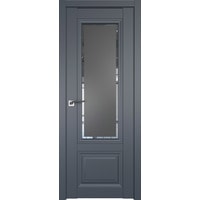 Межкомнатная дверь ProfilDoors 2.103U L 60x200 (антрацит, стекло square графит)