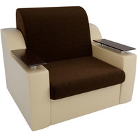 Кресло-кровать Лига диванов Сенатор 100694 60 см (коричневый/бежевый)