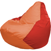 Кресло-мешок Flagman Груша Г2.1-217 (оранжевый/красный)