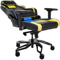 Кресло Zone51 Cyberpunk (желтый/голубой)