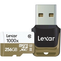 Карта памяти Lexar LSDMI256CBEU1000R microSDXC 256GB (с кардридером)