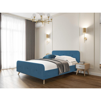 Кровать Мебельград Сиерра с подъемным ортопедическим основанием 180x200 (аура голубой)