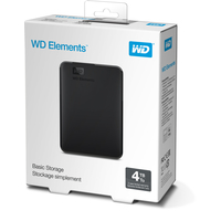 Внешний накопитель WD Elements Portable 4TB WDBU6Y0040BBK
