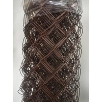 Строительная сетка Сетка-рабица в ПВХ 55х55 2.4мм 1.8x10м (коричневый)