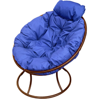 Кресло M-Group Папасан мини 12060210 (коричневый/синяя подушка)