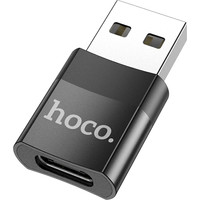 Адаптер Hoco UA17 USB Type-C - USB Type-A (черный)