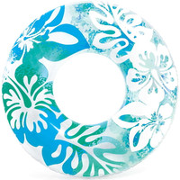 Круг для плавания Intex Clear Color 59251NP (голубой)