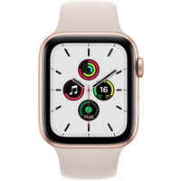 Умные часы Apple Watch SE 44 мм (алюминий золотистый/сияющая звезда) в Пинске