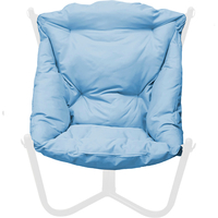 Кресло M-Group Чил 12360103 (белый/голубая подушка)