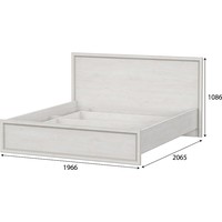 Кровать SV-Мебель Александрия КР-101 180х200 (сосна санторини светлый)