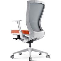 Кресло Bestuhl S10E220M (белая крестовина, серый/оранжевый)