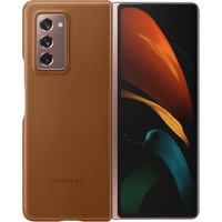 Чехол для телефона Samsung Leather Cover для Samsung Galaxy Z Fold2 (коричневый)