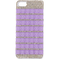 Чехол для телефона iPoint Стразы квадрат фиолетовый для iPhone 5/5S