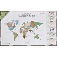 Пазл Woodary Карта мира XL 3140