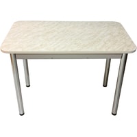 Кухонный стол Solt Молли 1 (мрамор белый/ноги круглые хром)