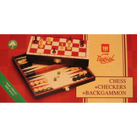 Настольная игра Wegiel Chess Touristic + draughts + backgammon