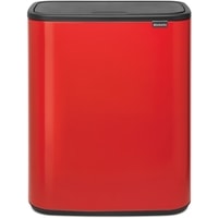Система сортировки мусора Brabantia Bo Touch Bin 2x30 л (пламенно-красный)