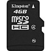 Карта памяти Kingston microSDHC 4 Гб (SDC4/4GBSP)