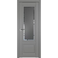 Межкомнатная дверь ProfilDoors 2.103U L 80x200 (грей, стекло square графит)