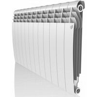 Биметаллический радиатор Royal Thermo BiLiner Bianco 350 (15 секций, с монтажным комплектом и угловыми кранами)