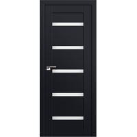 Межкомнатная дверь ProfilDoors 7U L 80x200 (черный матовый/триплекс белый)