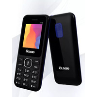 Кнопочный телефон Olmio A12 (черный/синий)