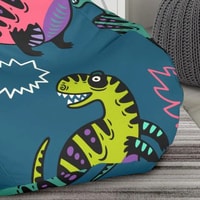 Кресло-мешок Мама рада! Tinky Vinky из авторского текстиля (динозавры, XL)
