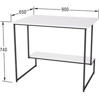 Стол Калифорния мебель Скилл 90x65 (белый)