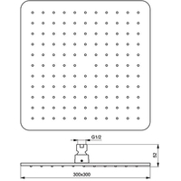 Верхний душ Ideal Standard IdealRain Cube [B0025AA]
