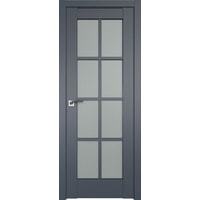 Межкомнатная дверь ProfilDoors 101U L 60x200 (антрацит/стекло матовое)