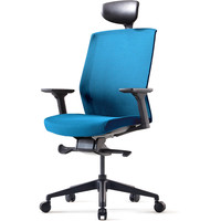 Кресло Bestuhl J1 Black Pl с подголовником (синий)
