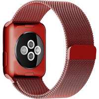 Браслет Rumi Milanese loop металлический для Apple Watch 38/40/41mm (красный)
