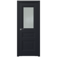 Межкомнатная дверь ProfilDoors 2.39U L 90x200 (черный матовый, стекло матовое)