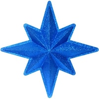 Елочная игрушка GreenTerra Звезда 45 см парча (синий)